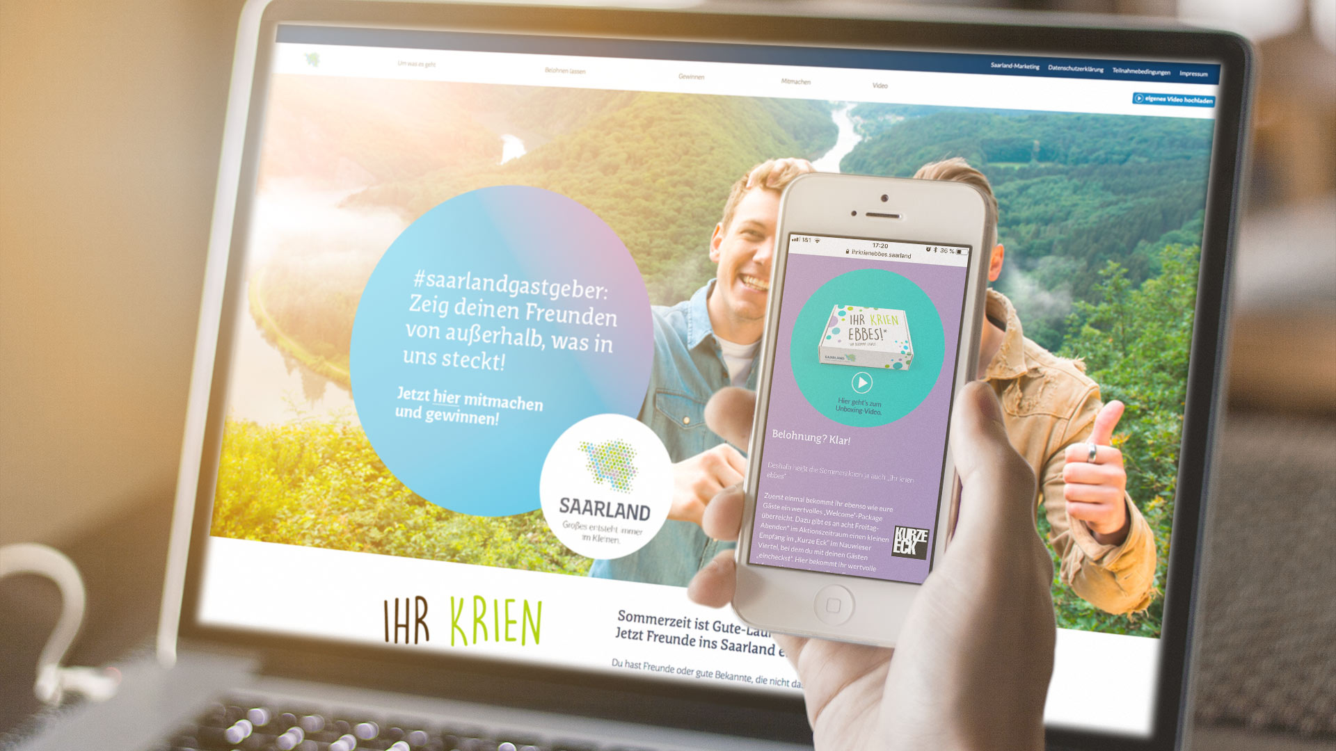 echtgut markeninszenierung Saarland-Marketing Sommeraktion 2018 Projektbeispiel